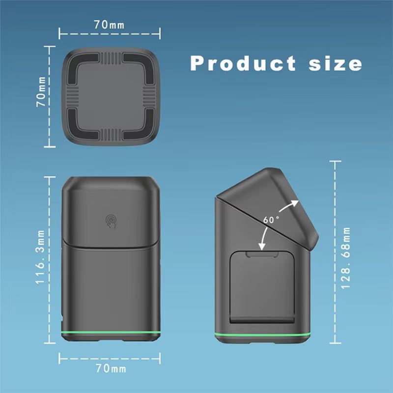 25W 3-in-1 Magnetic Wireless Charger Station - Fast Charging for iPhone 16/15/14/13, Apple Watch & AirPods - Ultimate Portable Convenience!