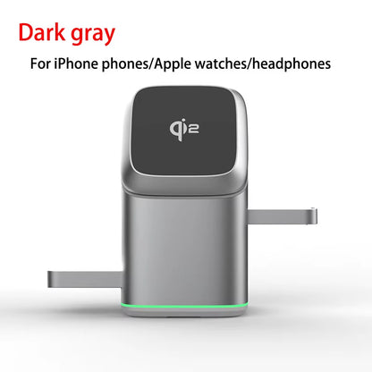 25W 3-in-1 Magnetic Wireless Charger Station - Fast Charging for iPhone 16/15/14/13, Apple Watch & AirPods - Ultimate Portable Convenience!