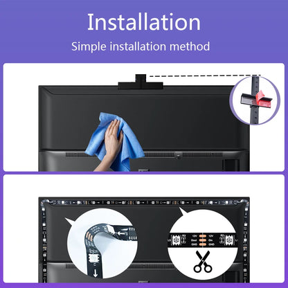 Vibrant RGBIC LED Strip Lights with Music Sync & Color Capture for Ultimate Gaming Atmosphere